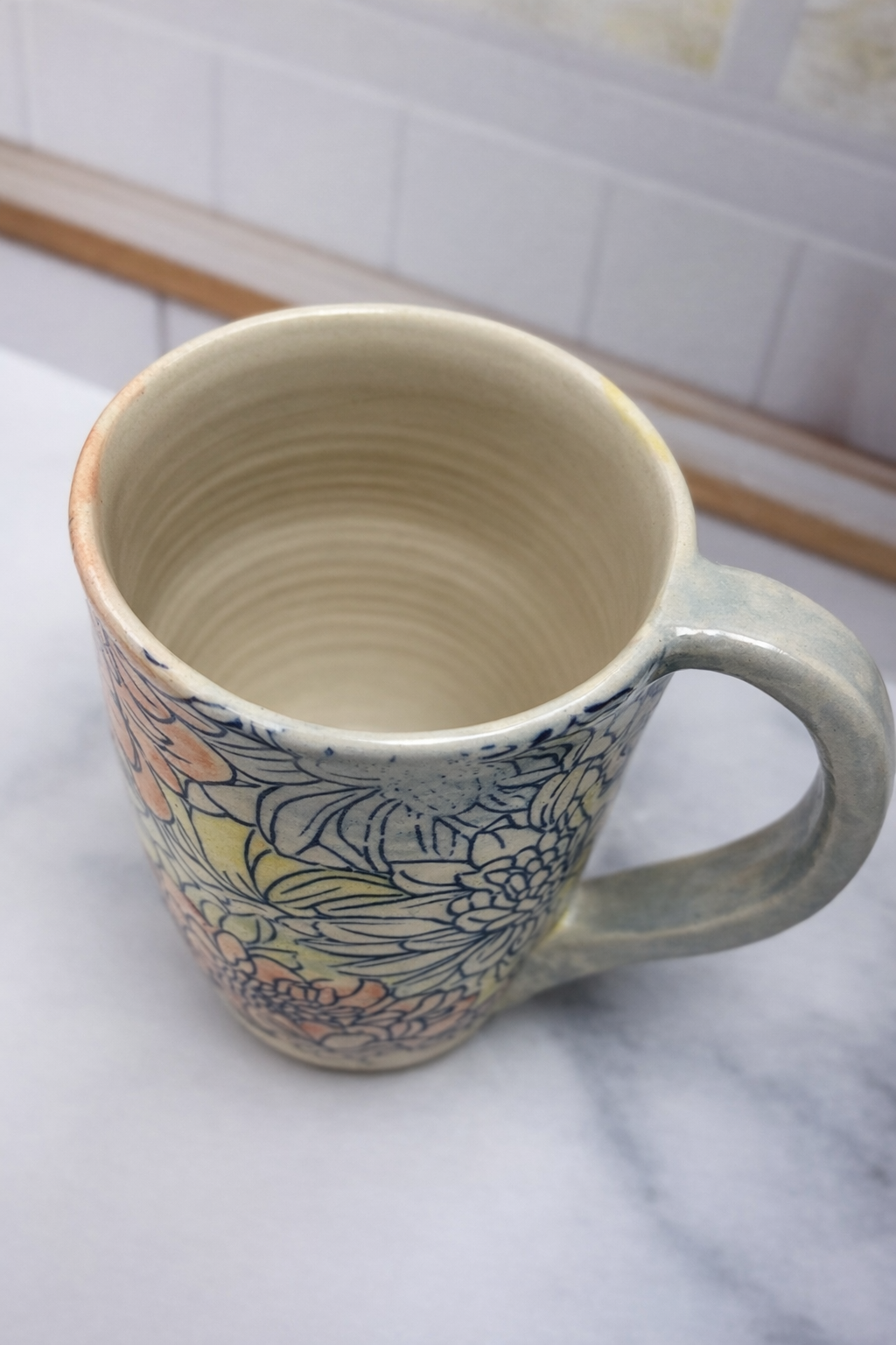 Floral Multicolor Mug | Handmade Ceramics by CS Moss