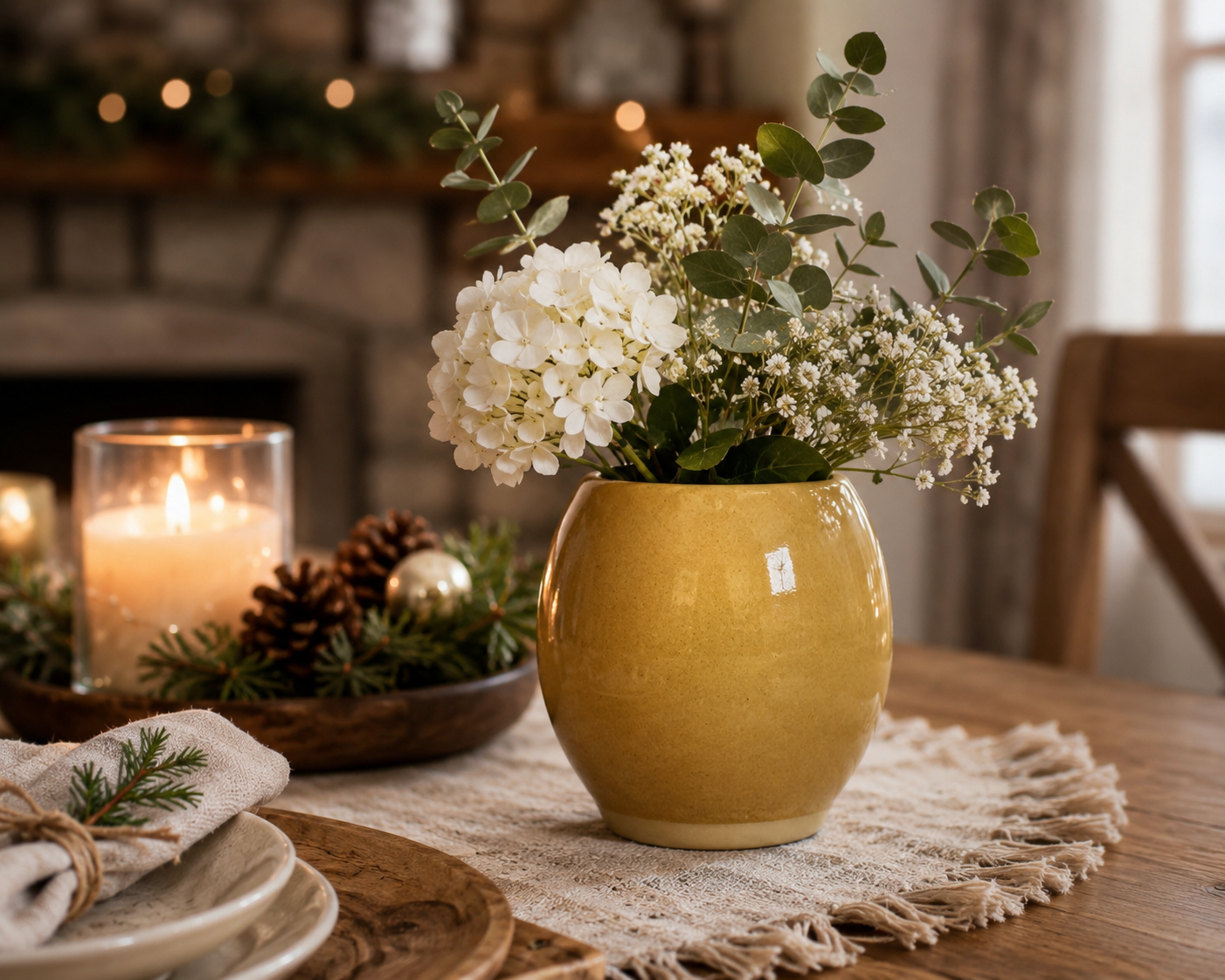 Golden Harvest Bud Vase | Handmade Ceramics by CS Moss #0016