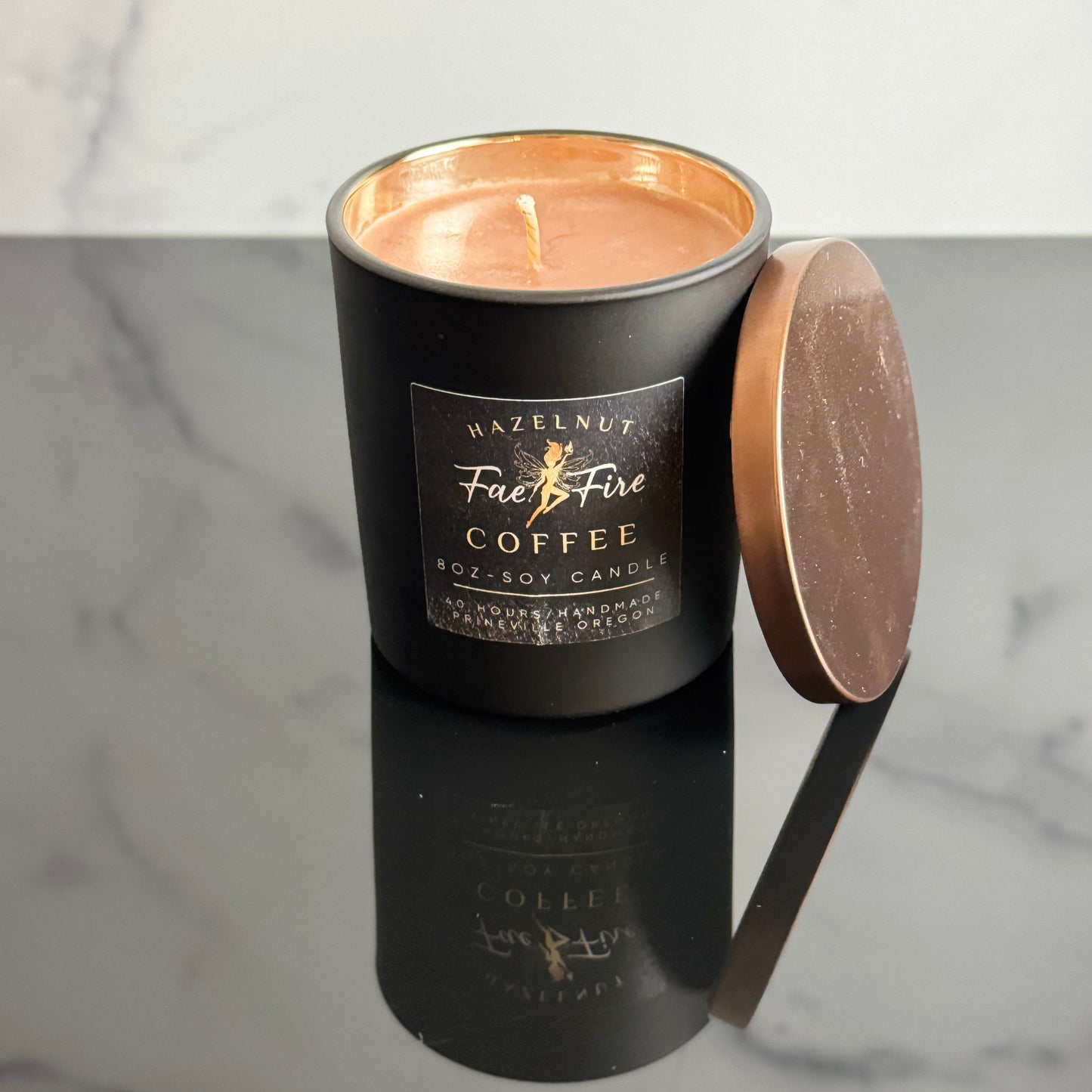 Legacy Luxe Soy Candle | Hazelnut Coffee Original Astra Vessel • Copper-Lined Edition