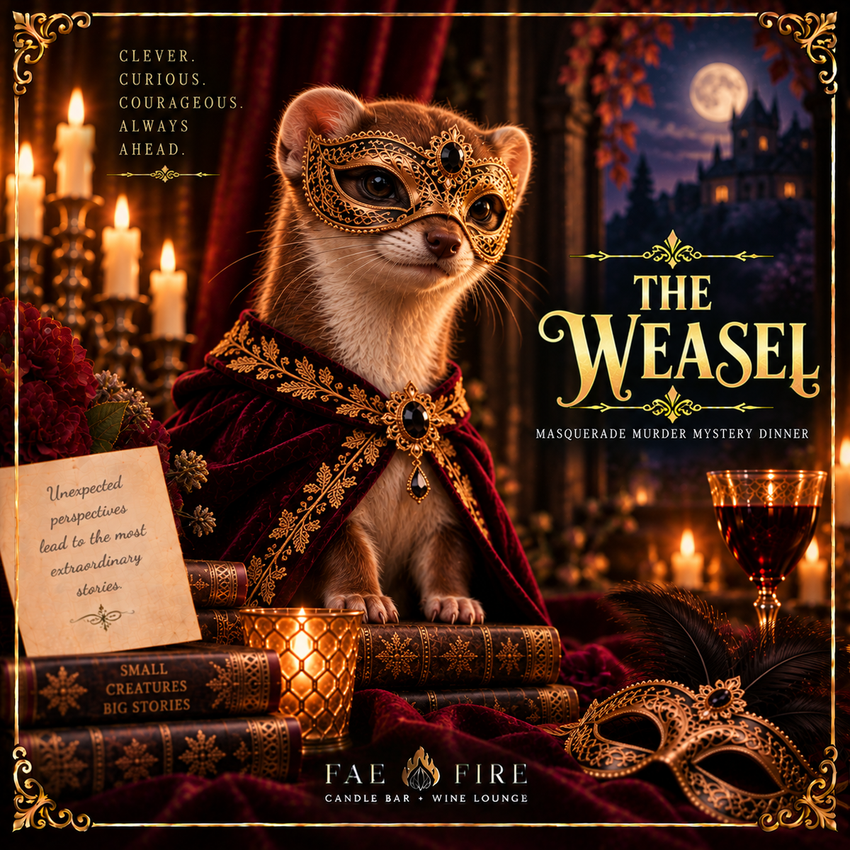 🎭 MASQUERADE MURDER MYSTERY DINNER | Fae Fire Shop