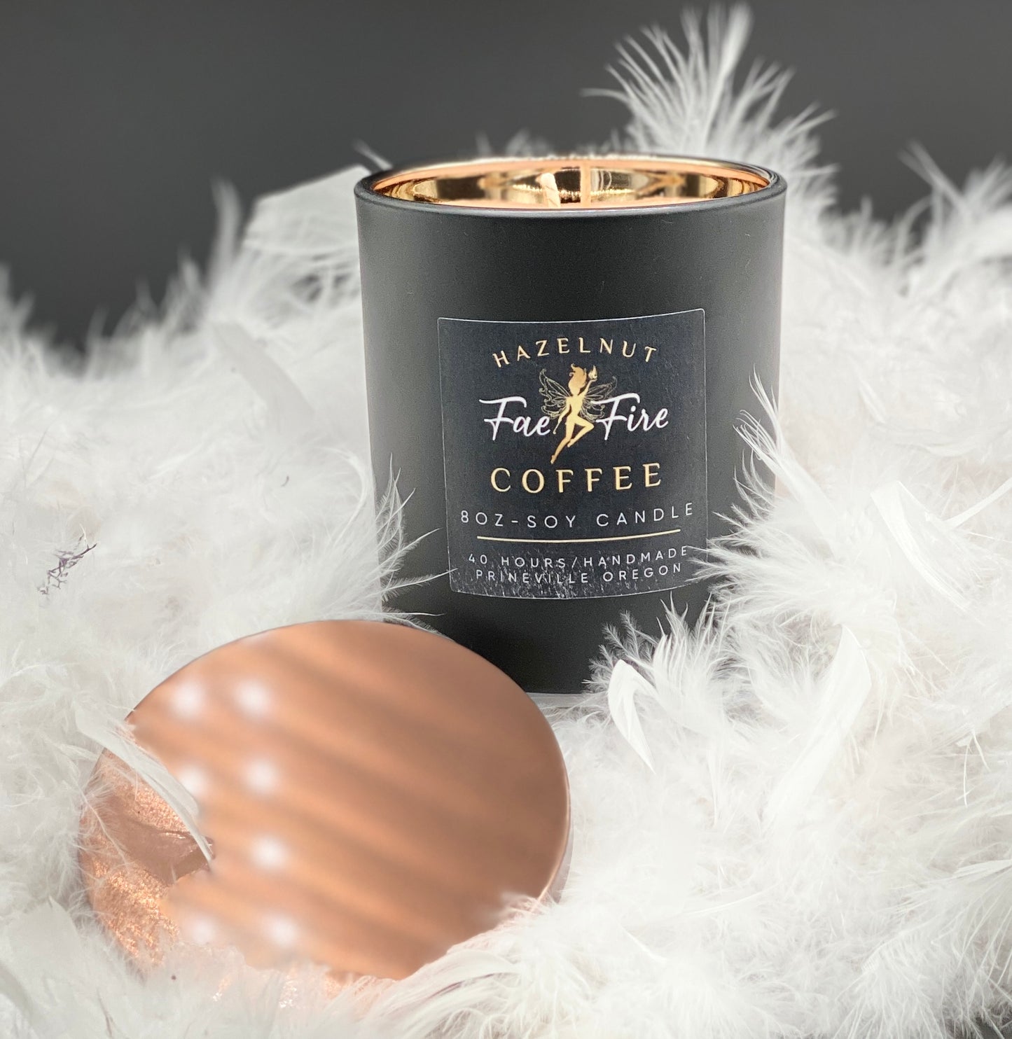 Legacy Luxe Soy Candle | Hazelnut Coffee Original Astra Vessel • Copper-Lined Edition