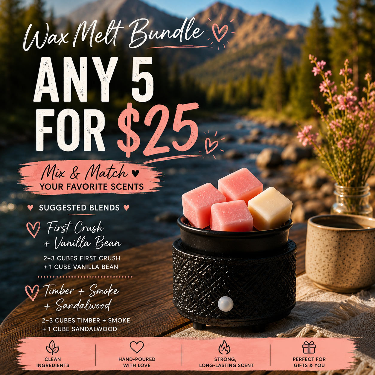 Wax Melt Bundle | Any 5 for $25