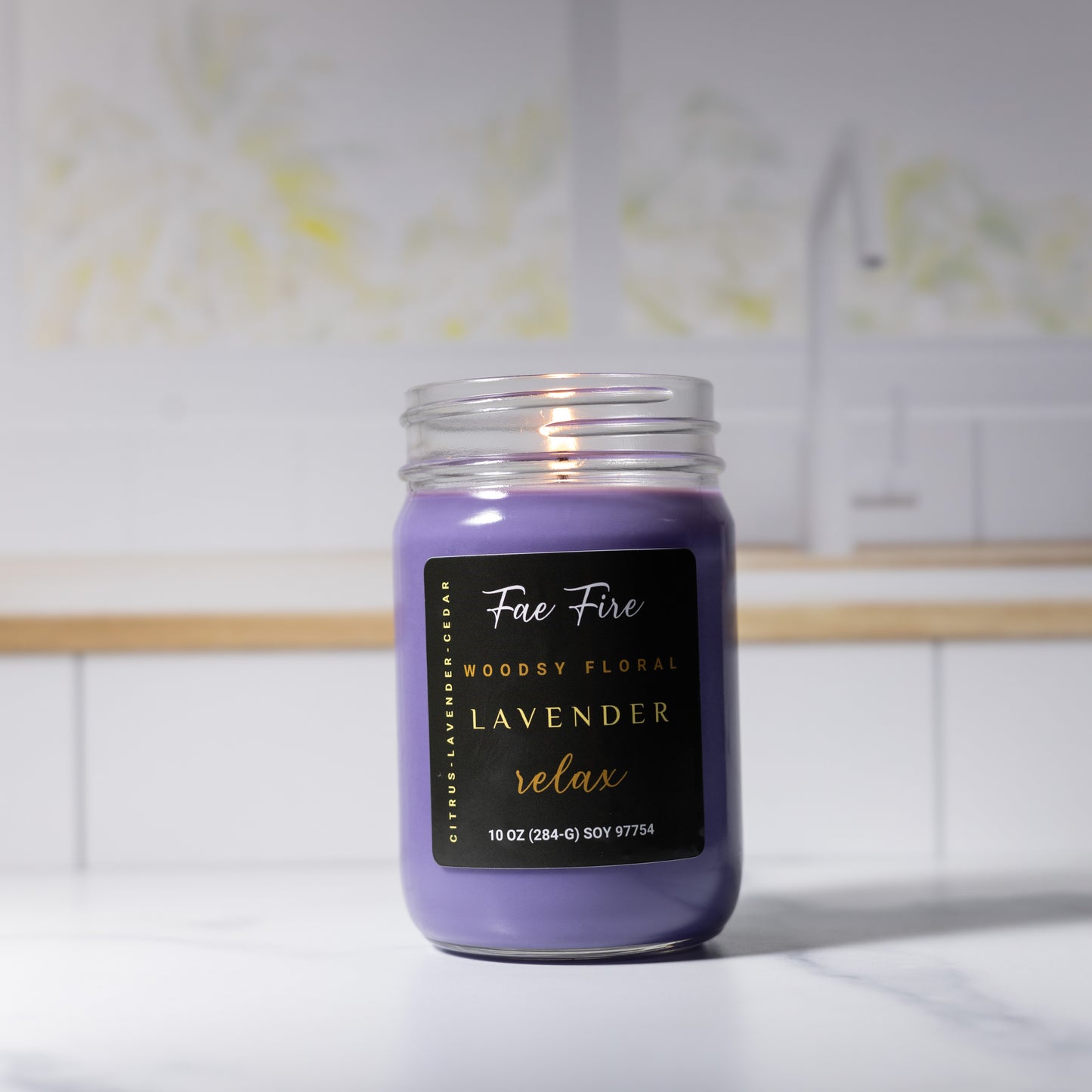 Lavender Relaxed | Heritage Style 10 oz Soy Candles