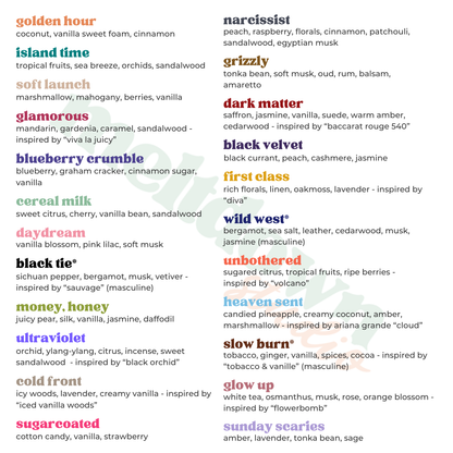 Scented aroma oil blend - wool dryer ball & diffuser scent