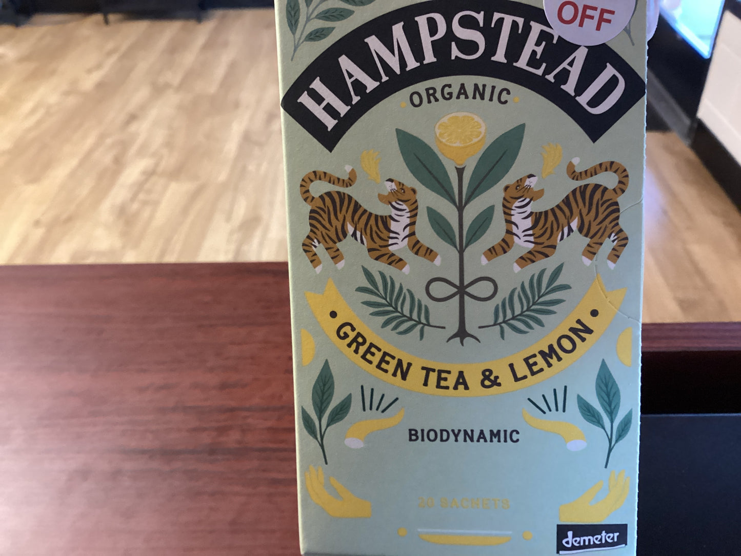 Green Tea & Lemon #1553 | Hampstead Organic Tea Sachets