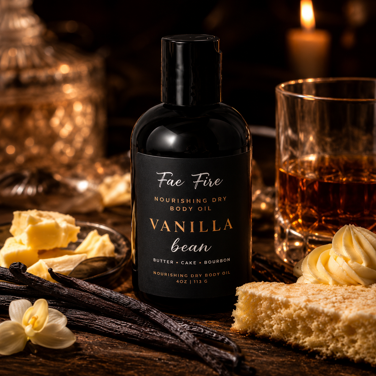 Vanilla Bean Dry Body Oil | Fast-Absorbing Luxury Body Moisture
