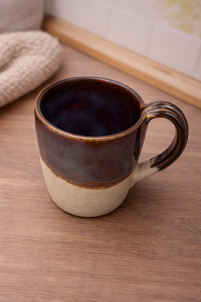 Brown + Cream Mug | Handmade Ceramics by CS Moss