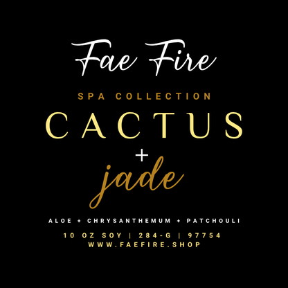 Cactus + Jade | Aloe + Chrysanthemum + Patchouli Soy Candle
