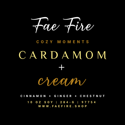 Cardamom + Cream | Cinnamon + Ginger + Chestnut Soy Candle