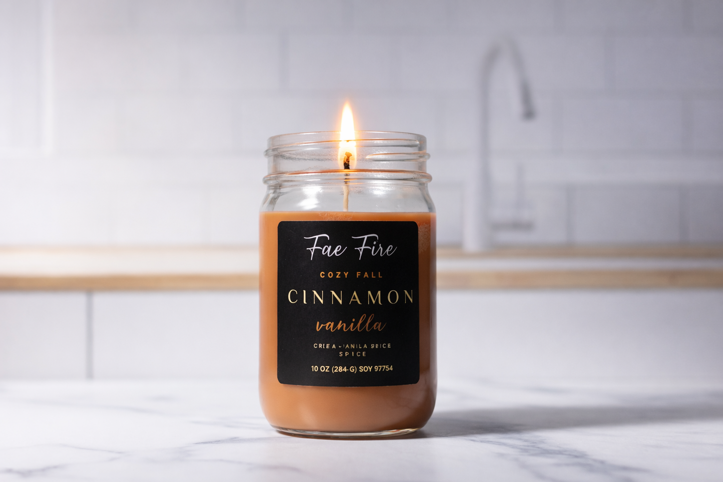 Cinnamon Vanilla  | Heritage Style 10 oz Soy Candles