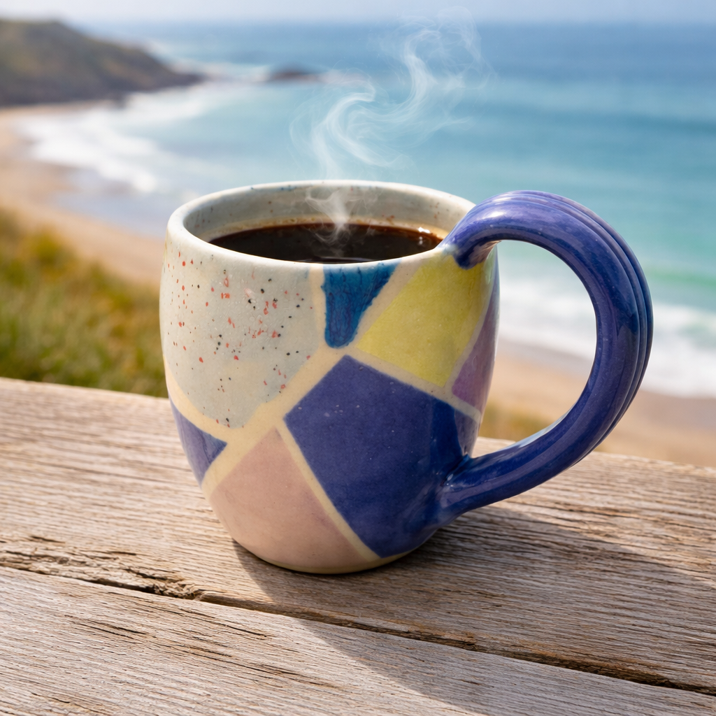 Coastal Sky Mug | Handmade Ceramics by CS Moss #0010