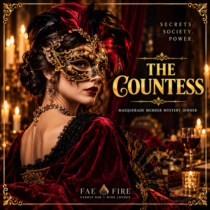 🎭 MASQUERADE MURDER MYSTERY DINNER | Fae Fire Shop