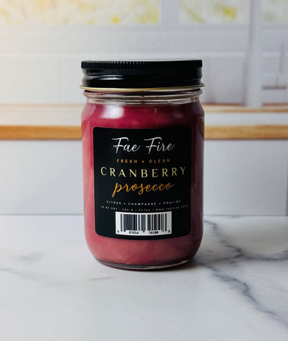 Cranberry Prosecco  | Heritage Style 10 oz Soy Candles