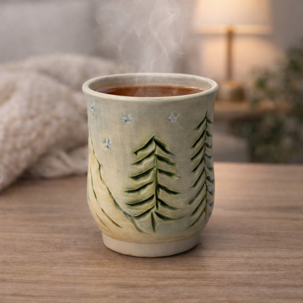 Forest Trees Mug | Handmade Ceramics by CS Moss