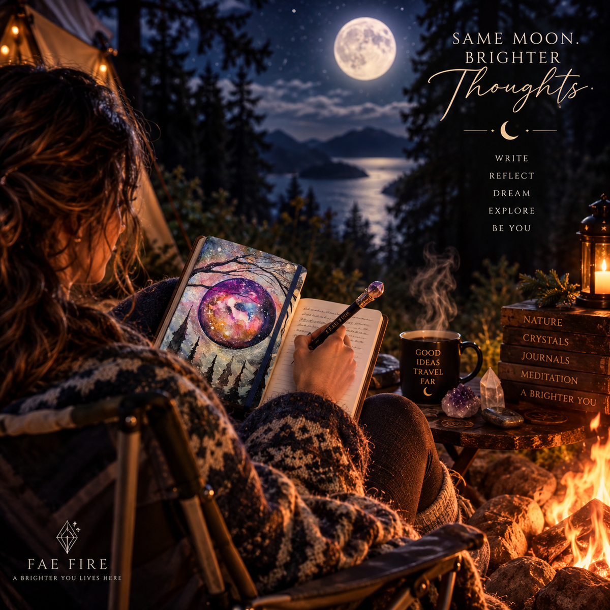 Mystic Moon Journal | Lined Celestial Journal