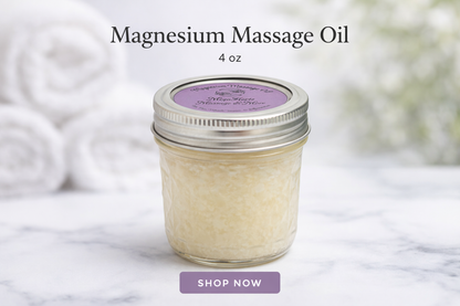 Magnesium Massage Oil | Pain + Tension Relief | Unscented Wellness Blend