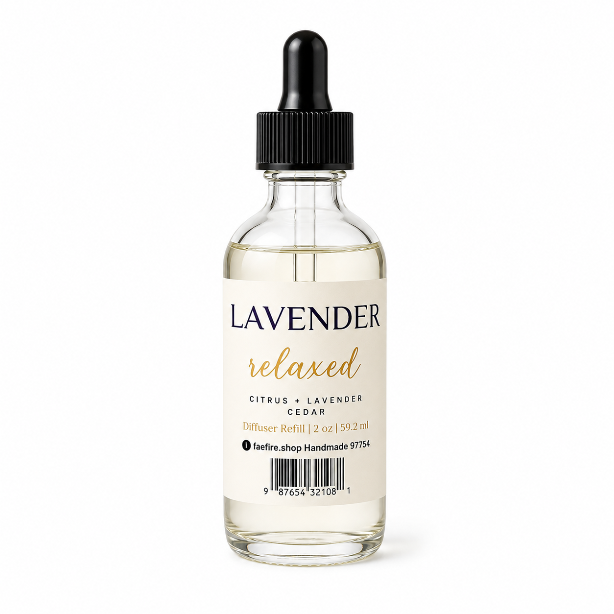 Reed & Car Diffuser Refill Bottle | 2oz Glass Dropper Bottle