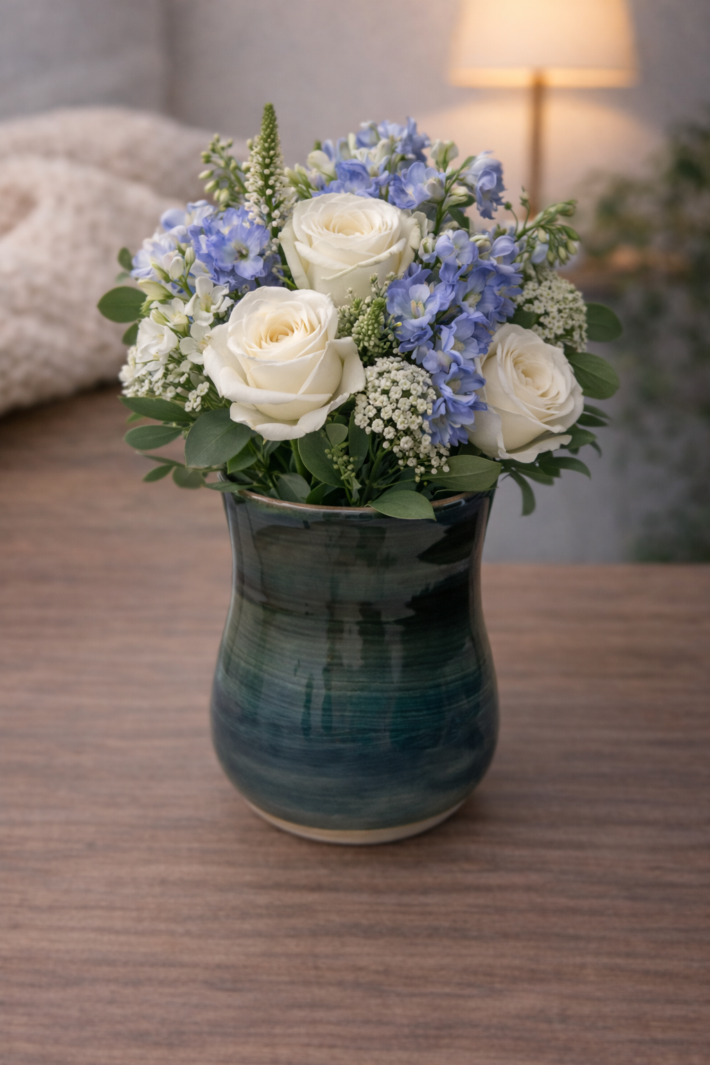 Dark Green Vase | Handmade Ceramics by CS Moss