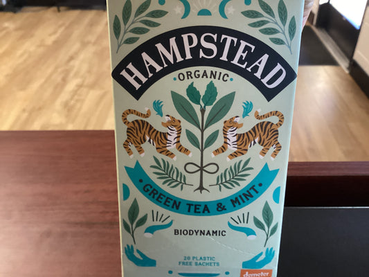 Green Tea & Mint #1551 | Hampstead Organic Tea Sachets