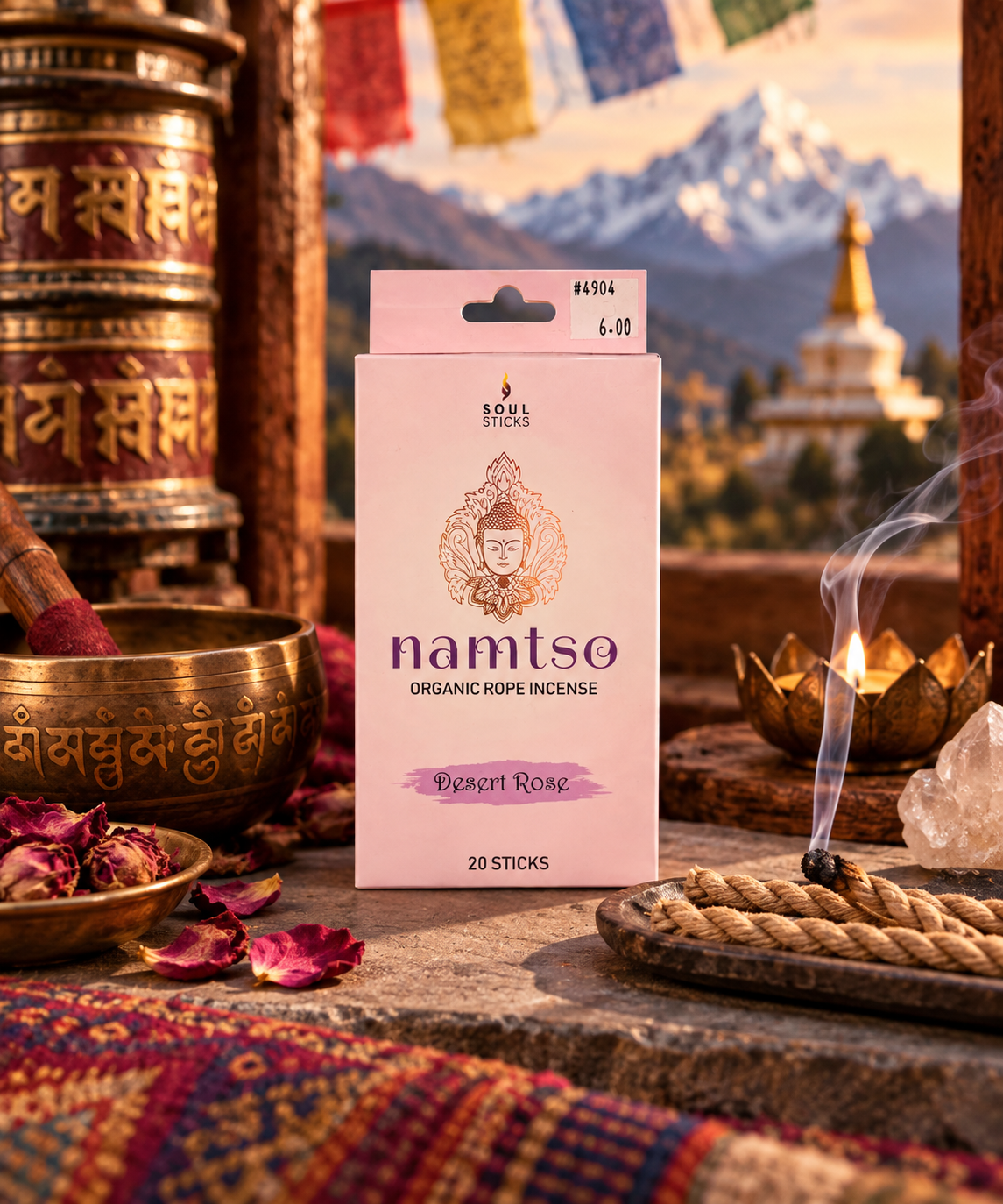 Namtso Organic Rope Incense | 20 Sticks