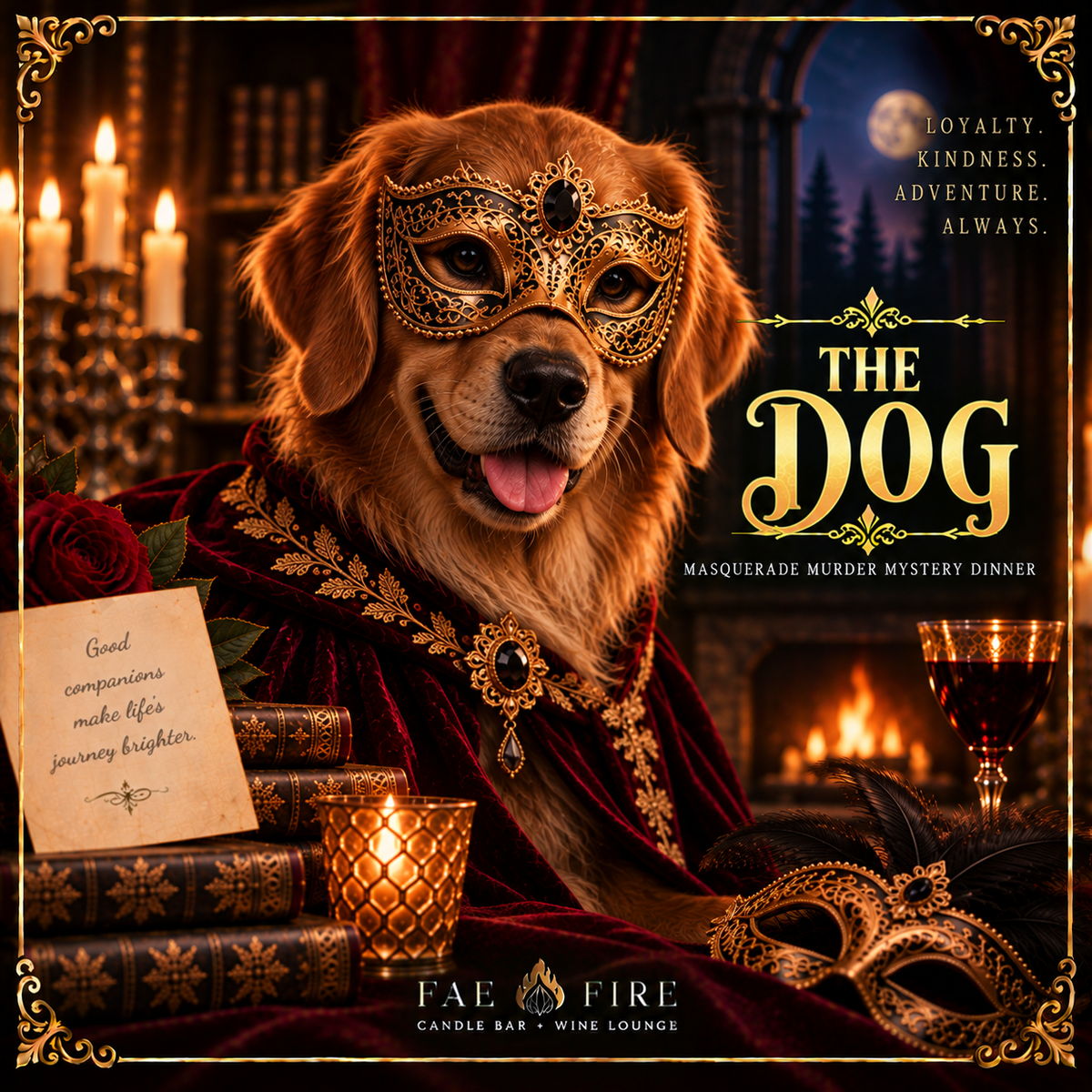 🎭 MASQUERADE MURDER MYSTERY DINNER | Fae Fire Shop