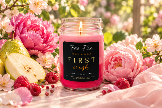 First Crush Candle | Pear + Peony + Sweet Musk