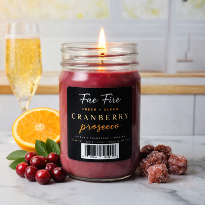 Cranberry Prosecco  | Heritage Style 10 oz Soy Candles