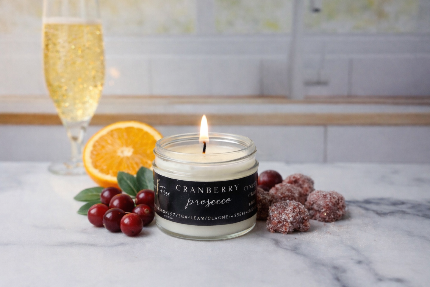 Cranberry Prosecco  | Heritage Style 10 oz Soy Candles