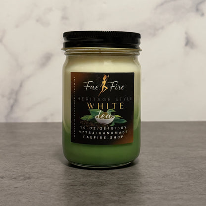 White Tea  | Heritage Style 10 oz Soy Candles