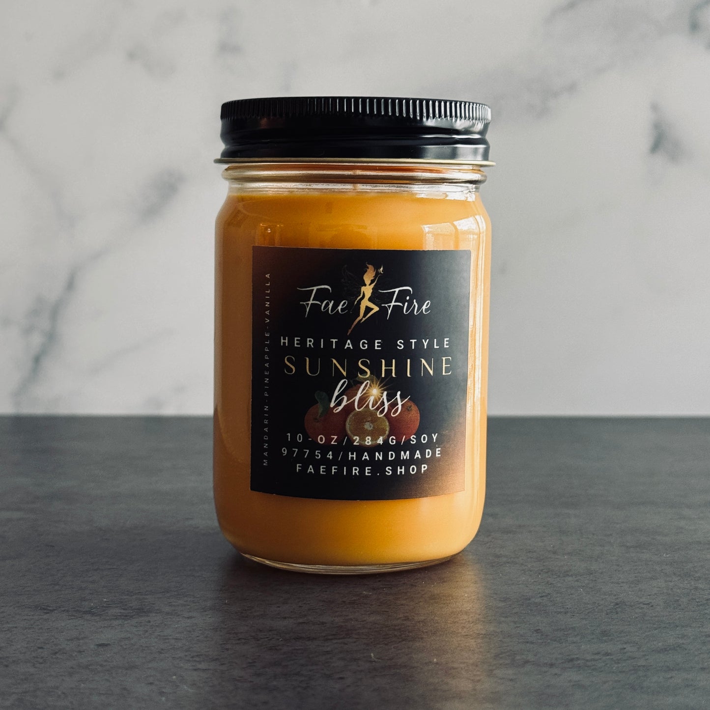 Sunshine Bliss | Heritage Style 10 oz Soy Candles