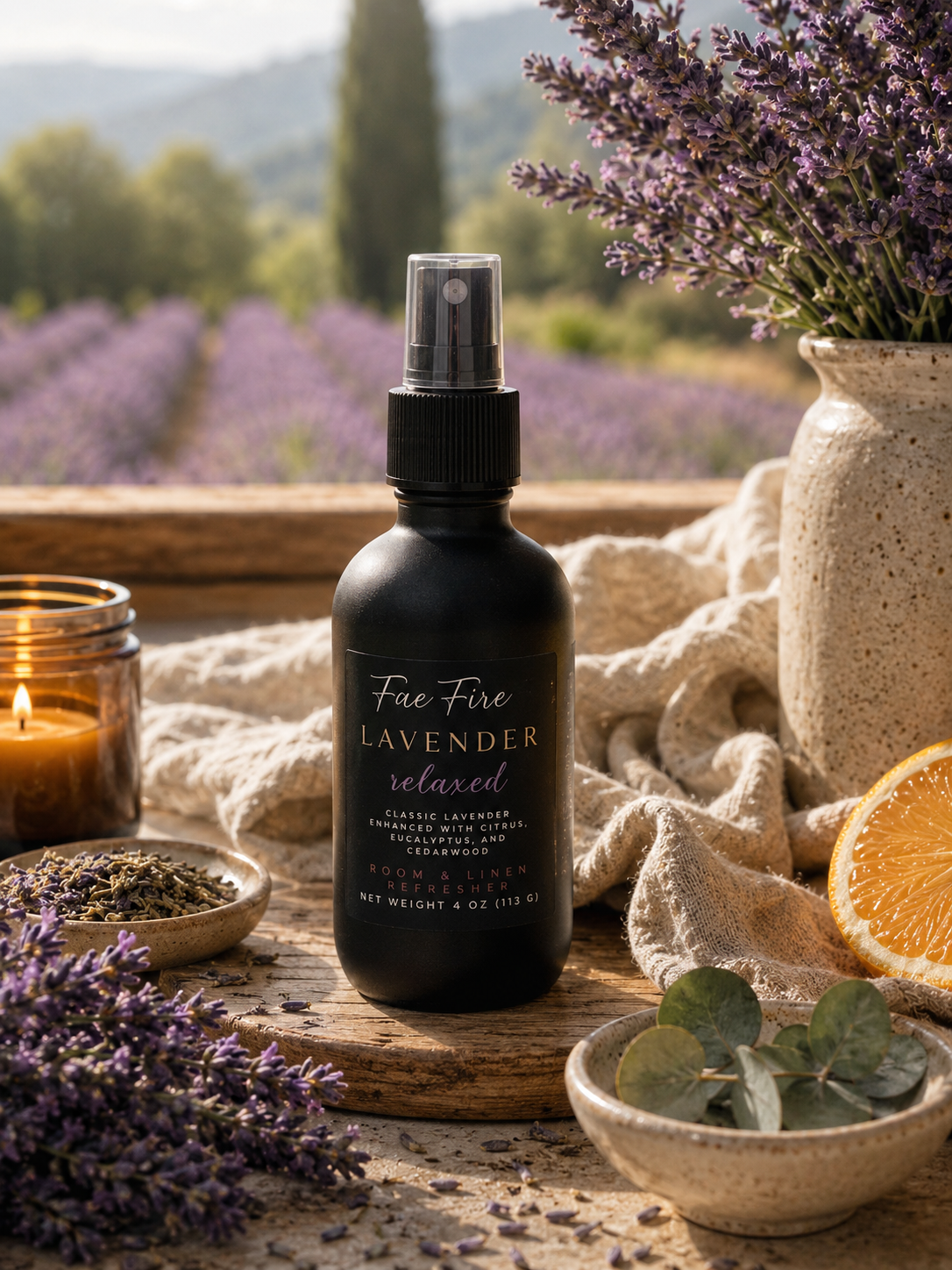 Room & Linen Refresher | 4-OZ Glass Spray Bottle