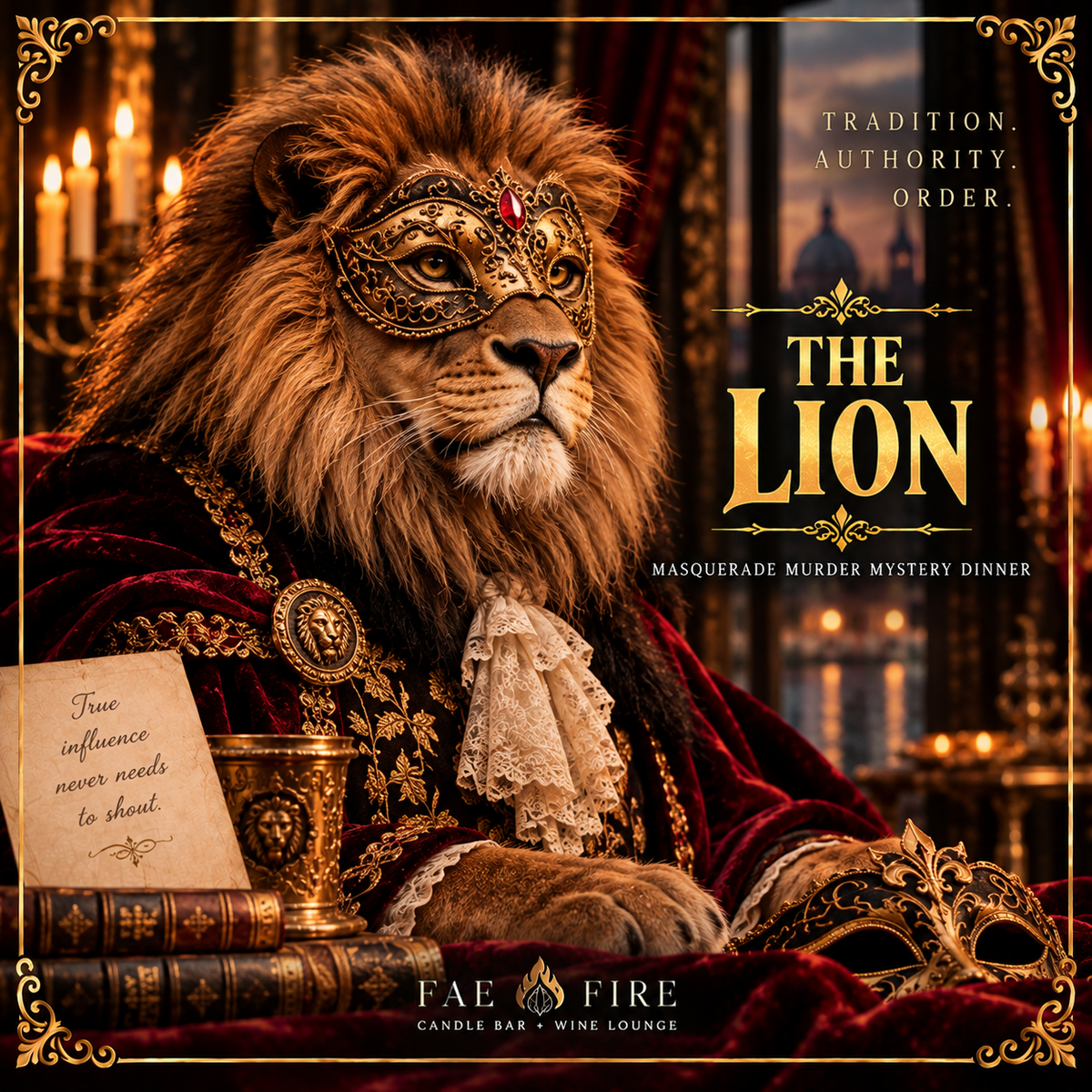 🎭 MASQUERADE MURDER MYSTERY DINNER | Fae Fire Shop