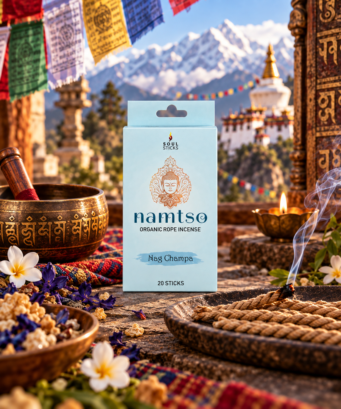 Namtso Organic Rope Incense | 20 Sticks