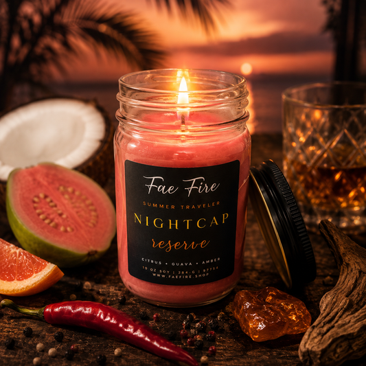 Nightcap Reserve | Citrus + Guava + Amber Soy Candle