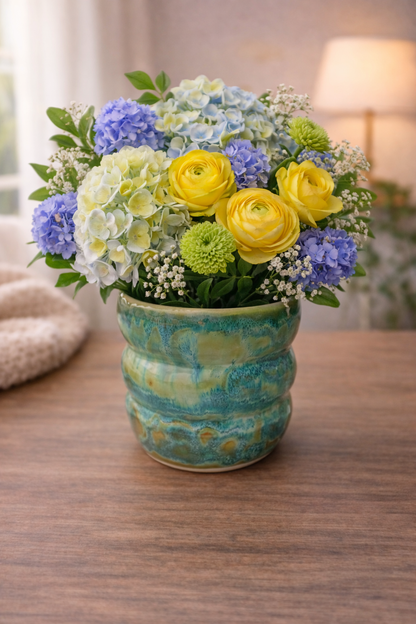 Sea Green Vase | Handmade Ceramics by CS Moss