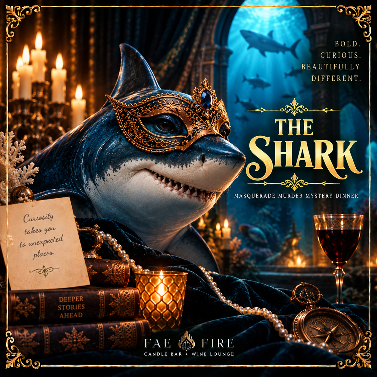 🎭 MASQUERADE MURDER MYSTERY DINNER | Fae Fire Shop