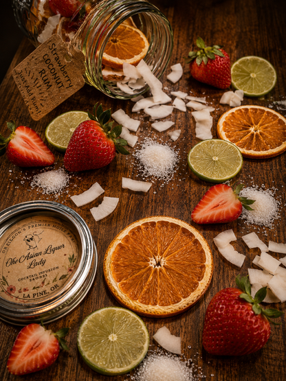Strawberry Coconut Rum Cocktail Infusion Kit | The Asian Liquor Lady