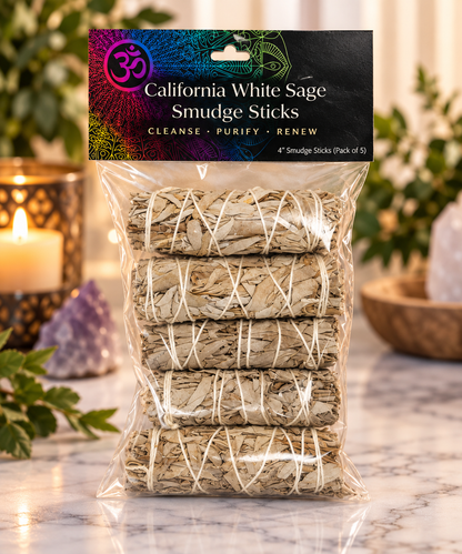 White Sage Smudge Sticks | Pack of 5