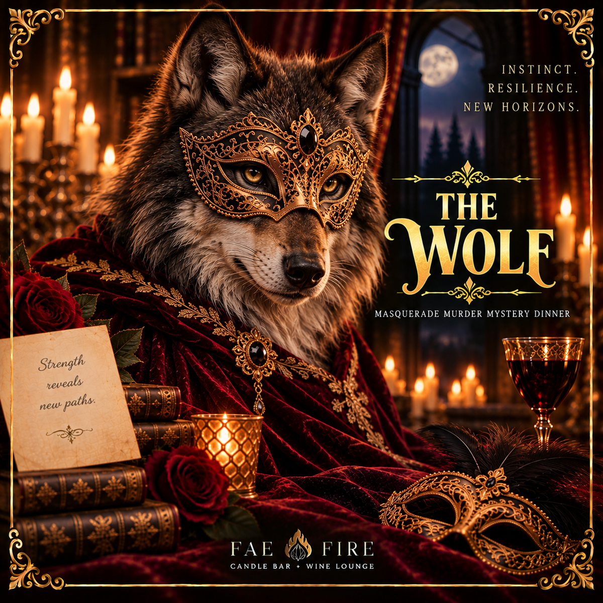 🎭 MASQUERADE MURDER MYSTERY DINNER | Fae Fire Shop