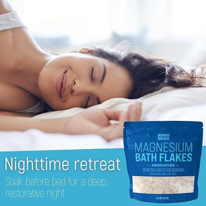 Magnesium Bath Flakes, Bath Soak/Foot Soak With MSM